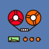 Bits On Tape logo: two reels of open-reel tape arranged as a heart